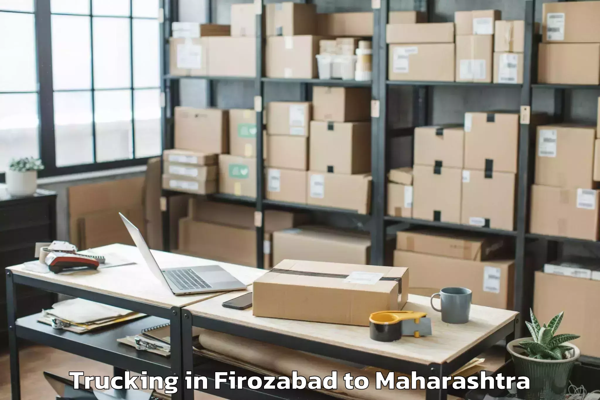 Easy Firozabad to Dharni Amravati Trucking Booking